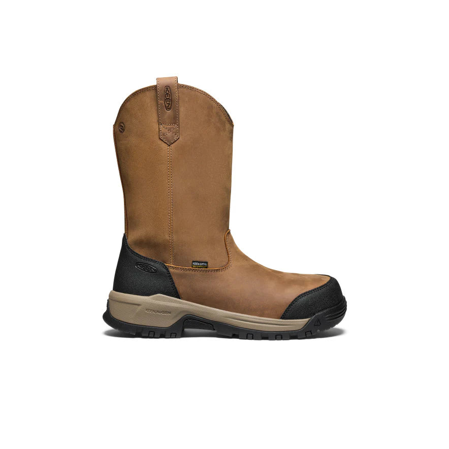 Keen 30500 Men's Evanston Pull-On Waterproof Boot (Carbon Toe) 1030500