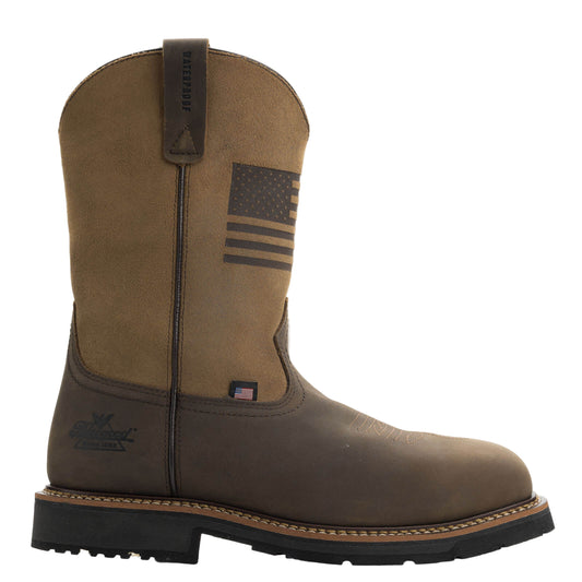 Thorogood 804-4338 Western Work – Waterproof Crazy Horse/Tan – 11″ Safety Toe 804-4338