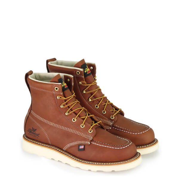 Thorogood 814-4200 AMERICAN HERITAGE – 6″ TOBACCO MOC TOE – MAXWEAR WEDGE 814-4200