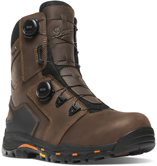Danner 13801 Vicious BOA 8" Brown/Orange Composite Toe
