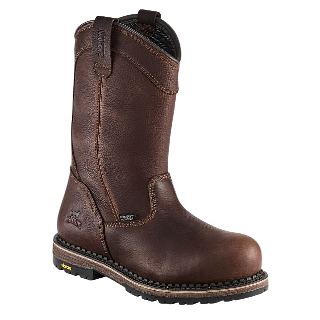 83988 Edgerton Men's 11-inch Waterproof Leather Safety Toe Pull-On Boot 83988