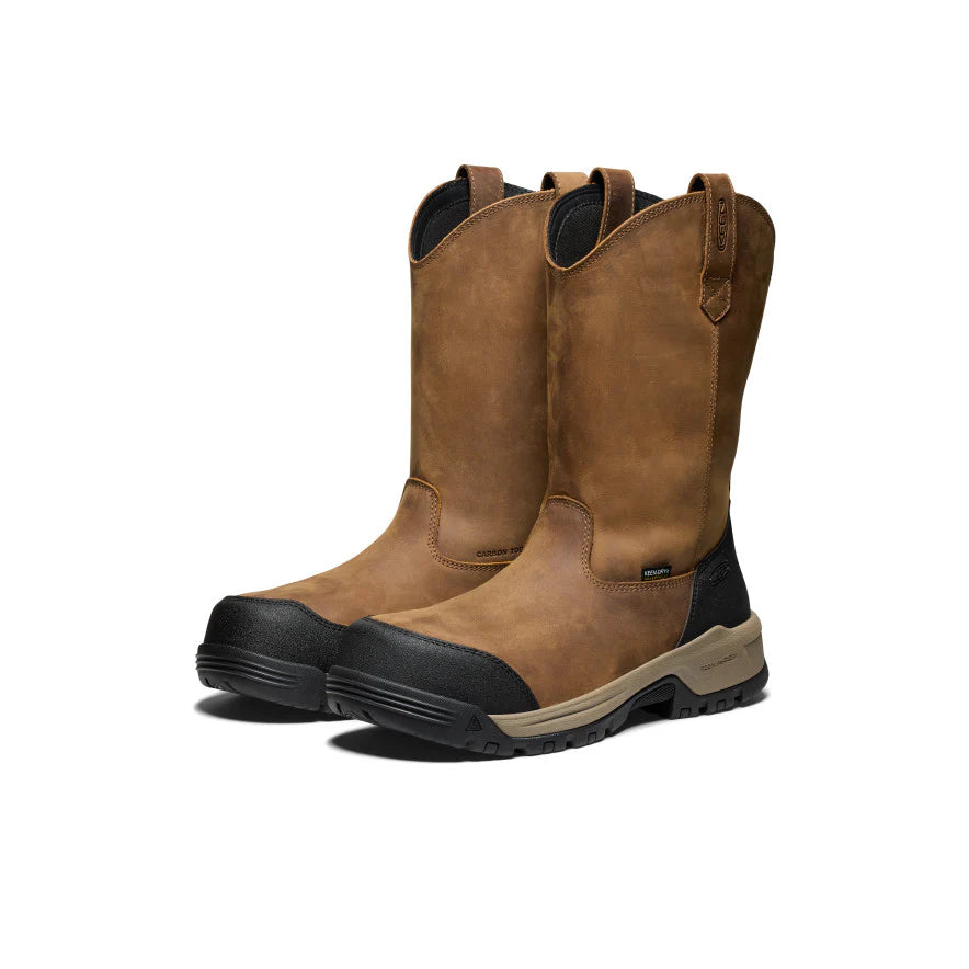 Keen 30500 Men's Evanston Pull-On Waterproof Boot (Carbon Toe) 1030500