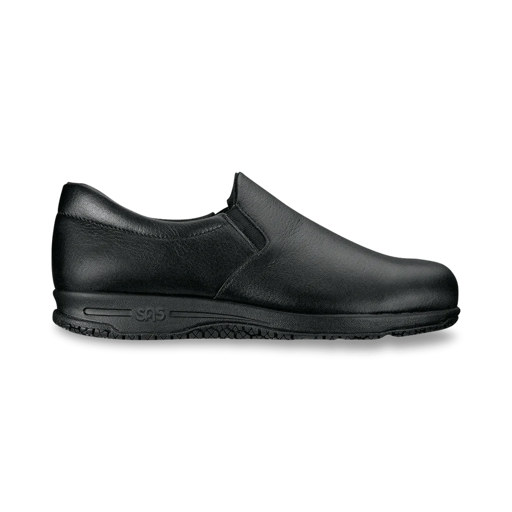 SAS Womens Patriot SR - Slip On Work Shoe Black