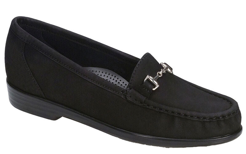 SAS Women's Metro Charcoal Nubuck Slip On Loafer