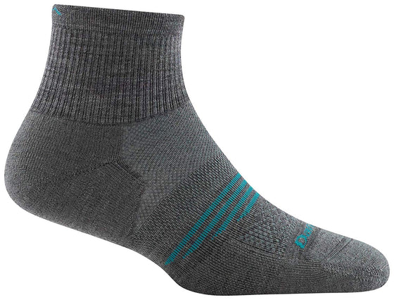 Gray Darn Tough NEW Womens Element 1/4 Sock Light Cushion 1107-Please call store for availability before ordering