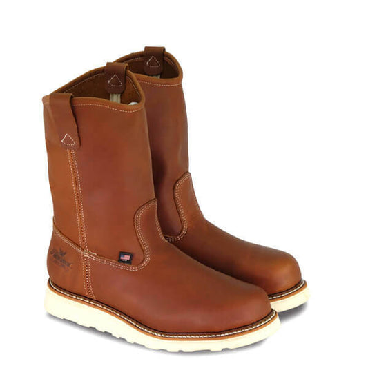 Thorogood 4205 AMERICAN HERITAGE 11″ TOBACCO SAFETY TOE PULL-ON WELLINGTON 804-4205