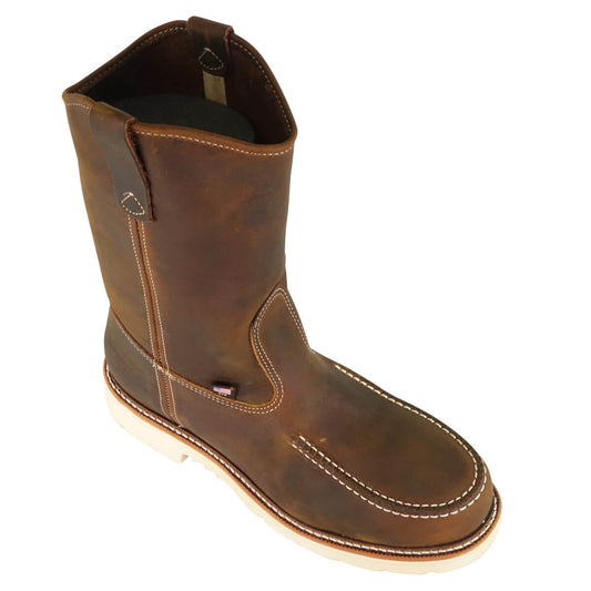 THOROGOOD AMERICAN HERITAGE – 11″ TRAIL CRAZYHORSE SAFETY TOE – MOC TOE PULL-ON WELLINGTON STYLE# 804-3311