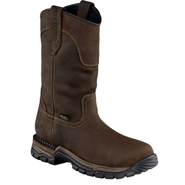 Irish Setter 83907 Two Harbors 11" Waterproof Leather Soft Toe Pull On Boot