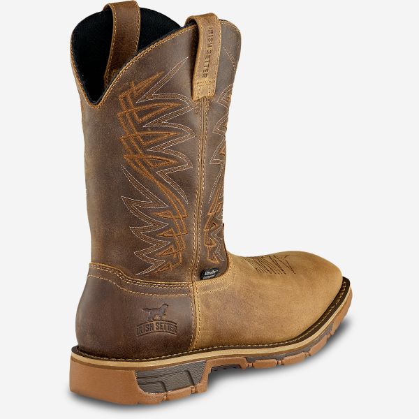 Irish Setter Marshall 83912 11" Waterproof Leather Safety Toe Pull-On Boot