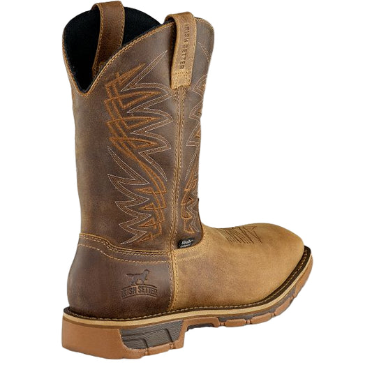Irish Setter Marshall 83912 11" Waterproof Leather Safety Toe Pull-On Boot