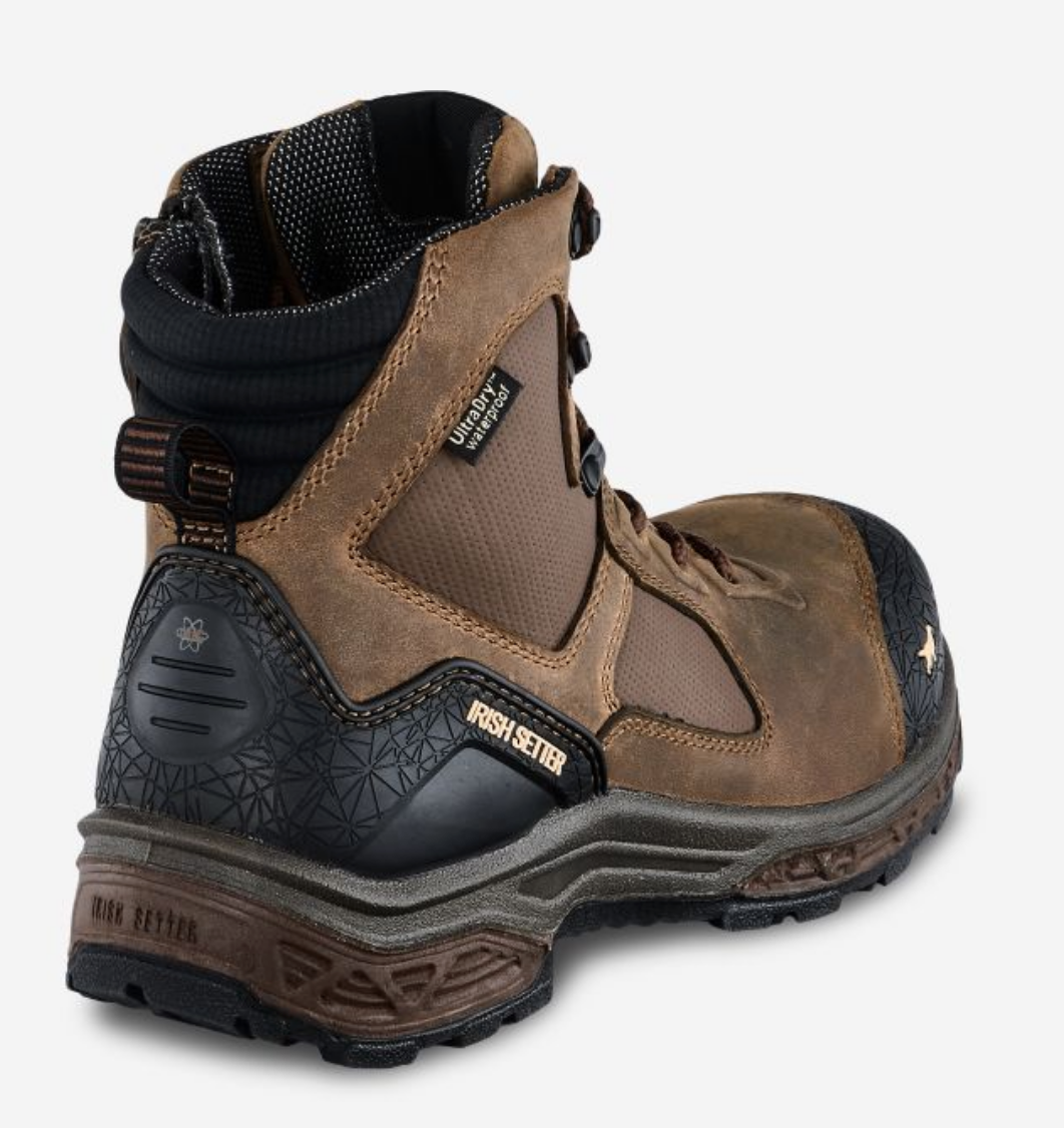 Irish Setter Kasota 83636 6" Waterproof Leather Safety Toe Side Zip Boot