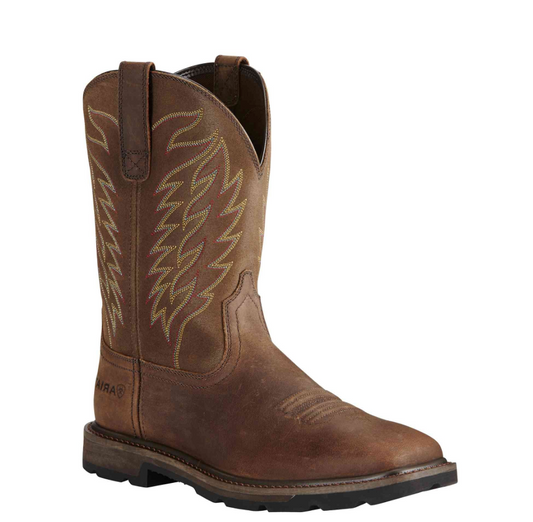 Ariat 21108 Groundbreaker Wide Square Toe And Manvel Work Steel Toe Work Boot