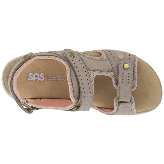 SAS Women's Taupe Embark Heel Strap Sandal
