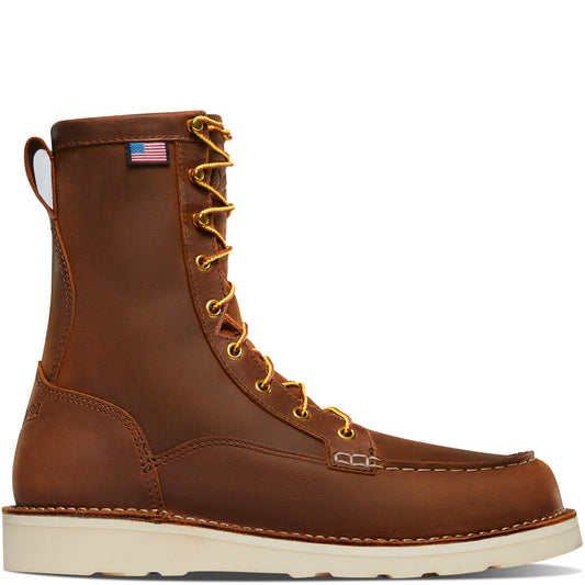 Danner 15542 Bull Run Moc Toe Men's 8" Tobacco Steel Toe 15542