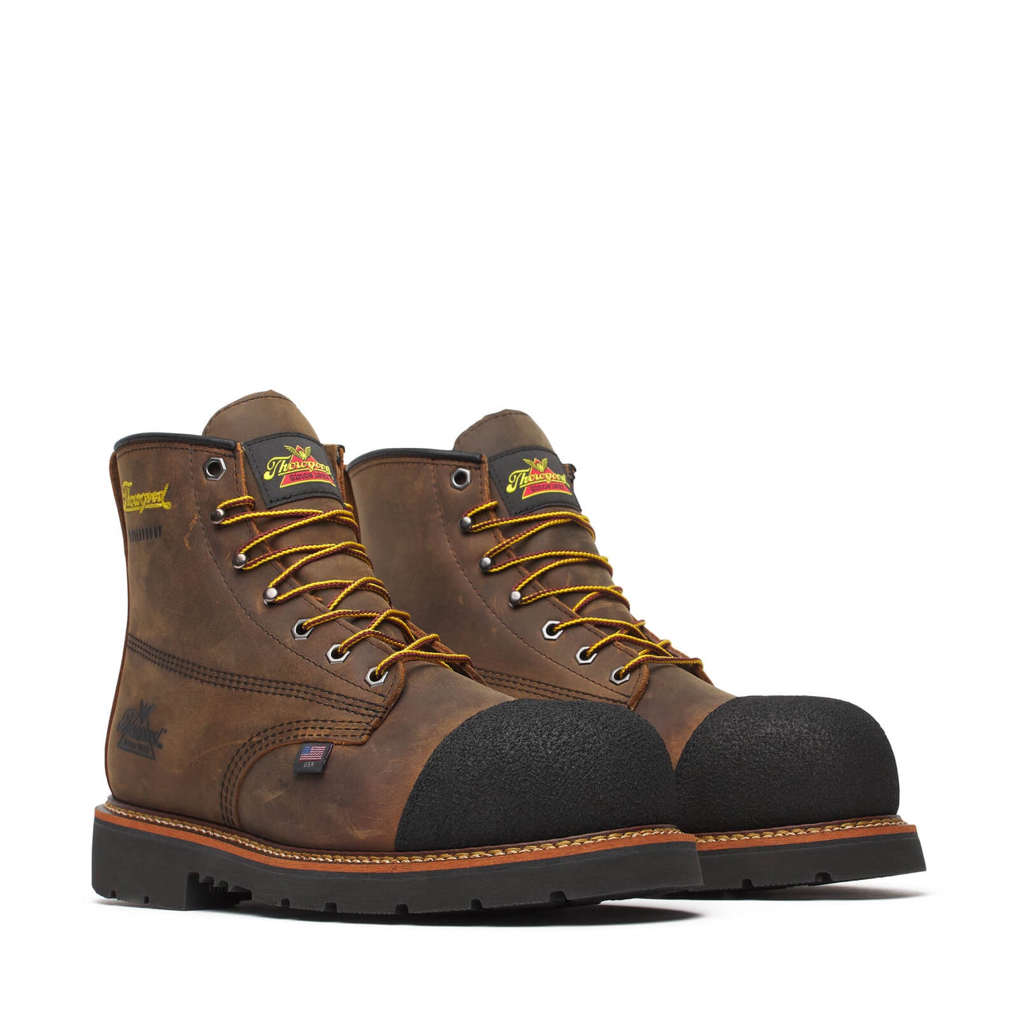 Thorogood 4137 Hammerhead – 6″ Crazy Horse Nano Toe – Black MAXWear 90 Outsole 804-4137
