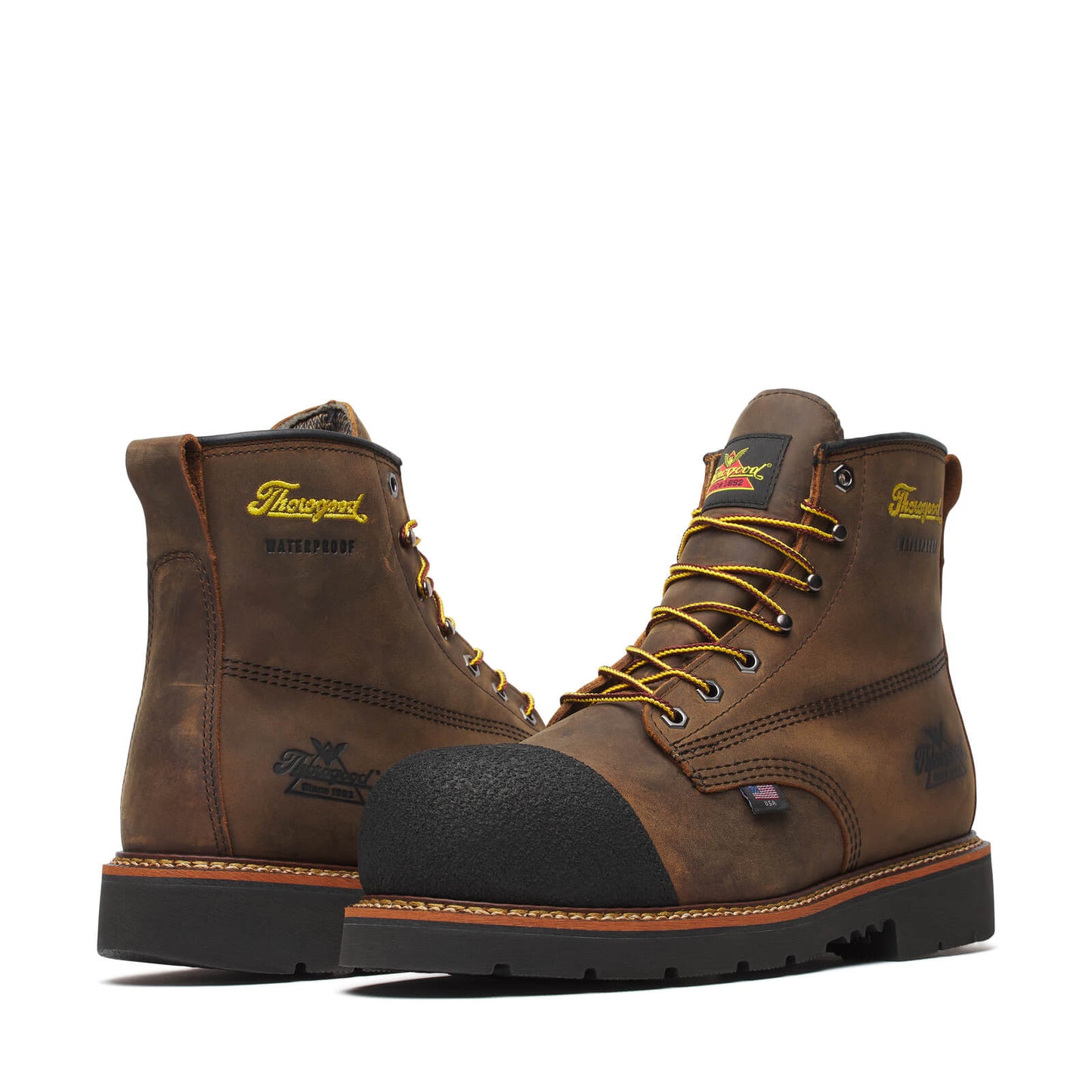 Thorogood 4137 Hammerhead – 6″ Crazy Horse Nano Toe – Black MAXWear 90 Outsole 804-4137