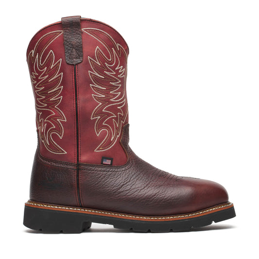 Thorogood 4322 Western Work – Waterproof Chili/Crimson – 11″ Safety Toe 804-4322