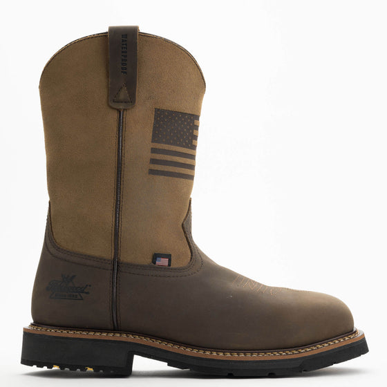 Thorogood 804-4338 Western Work – Waterproof Crazy Horse/Tan – 11″ Safety Toe 804-4338