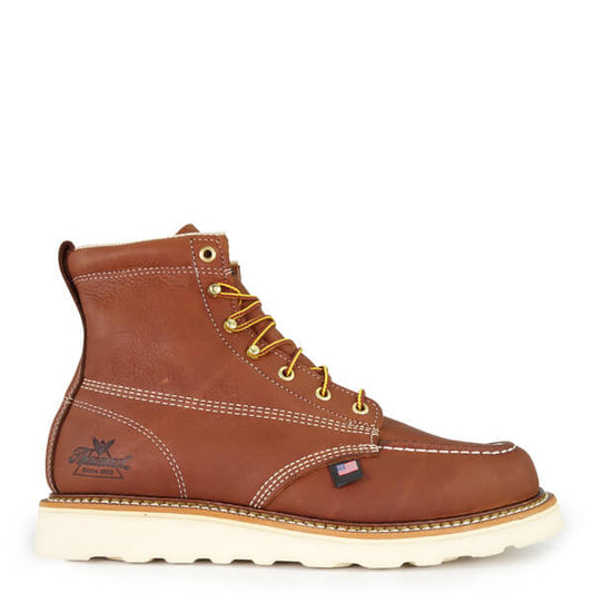 Thorogood 4200 AMERICAN HERITAGE – 6″ TOBACCO MOC TOE – MAXWEAR WEDGE 814-4200