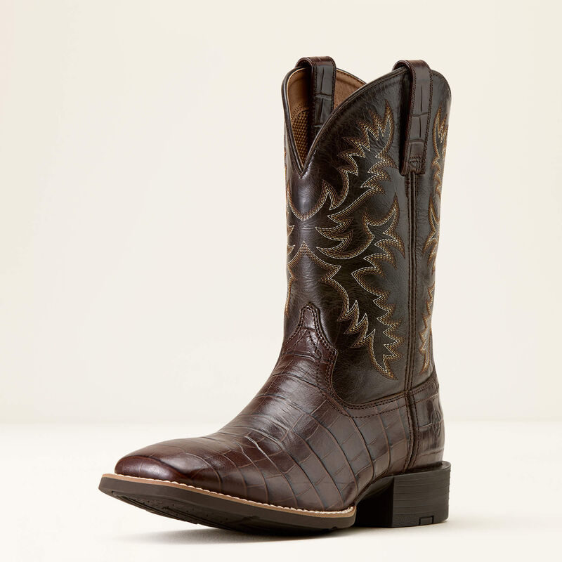 Ariat Sport Latigo Wide Square Toe Cowboy Boot 10074176
