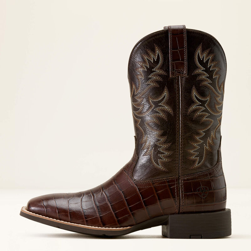 Ariat Sport Latigo Wide Square Toe Cowboy Boot 10074176