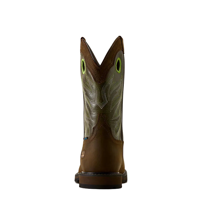 Ariat 2099 Groundwork Waterproof Wide Square Toe Steel Toe Work Boot 10082099