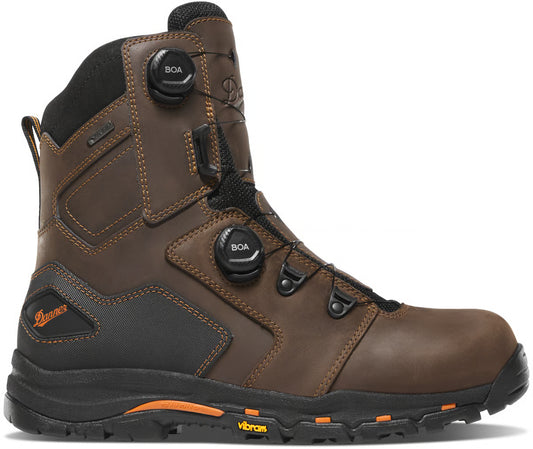 Danner 13801 Vicious BOA 8" Brown/Orange Composite Toe