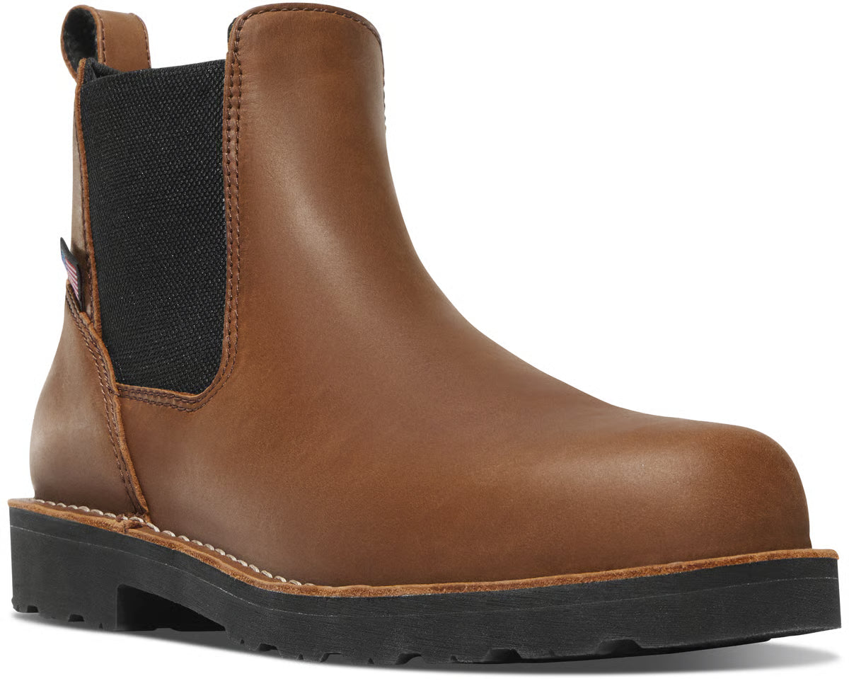 Danner 15487 Bull Run Chelsea 6" Tobacco Heel Steele Toe
