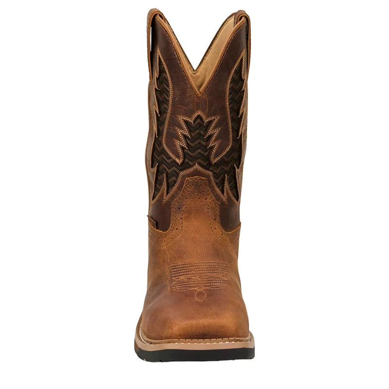 Justin SE4130 Bolt Pecan 11in Comp Square Toe Waterproof Work Boot