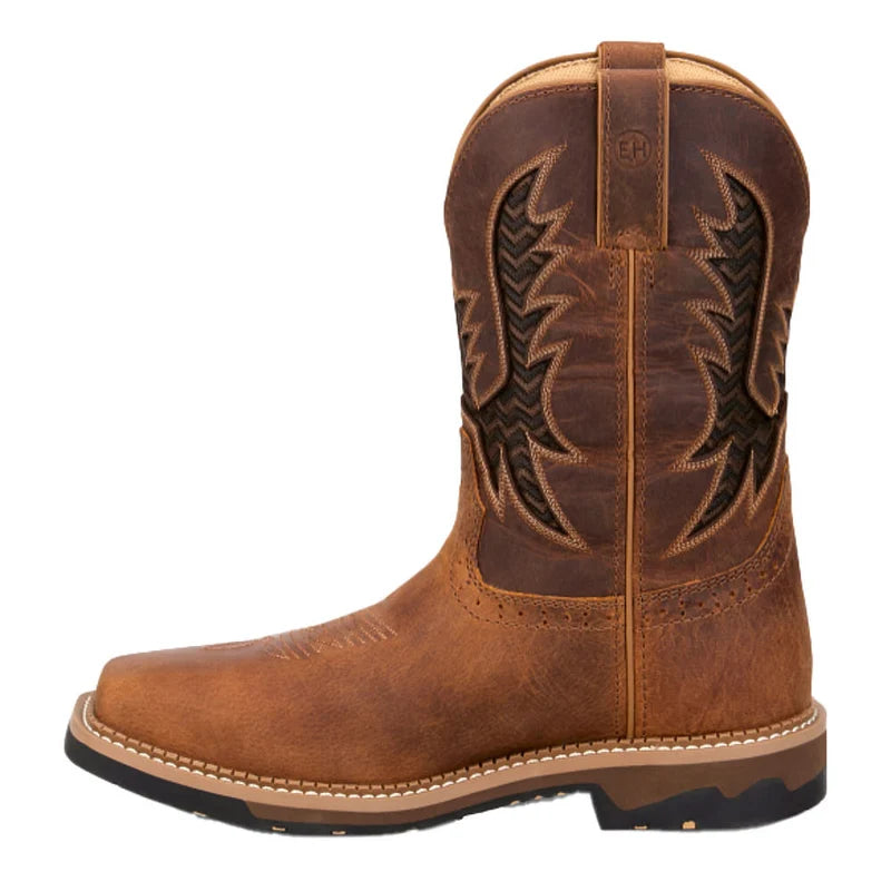 Justin SE4130 Bolt Pecan 11in Comp Square Toe Waterproof Work Boot