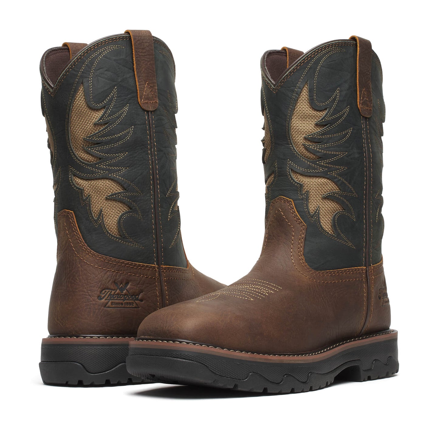 Thorogood Buffalo Ridge – 11″ Brown/Cobalt Nano Sq Toe 804-4339