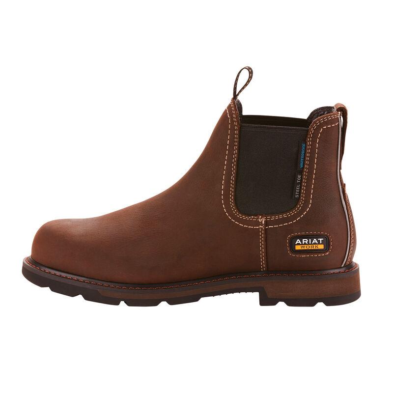 Ariat 24983 Groundbreaker Chelsea Waterproof Steel Toe Work Boot 10024983