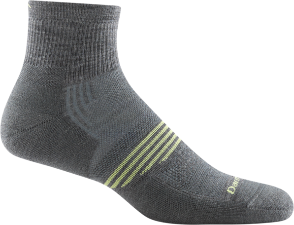 Gray Darn Tough NEW Element 1/4 Sock Light Cushion 1102-Please call store for availability before ordering