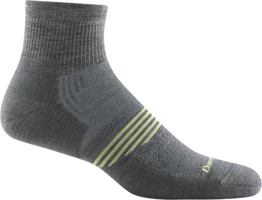 Gray Darn Tough NEW Element 1/4 Sock Light Cushion 1102-Please call store for availability before ordering