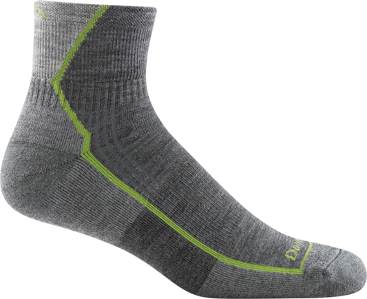 Gray Darn Tough Hiker 1/4 Sock Cushion 1959-Please call store for availability before ordering