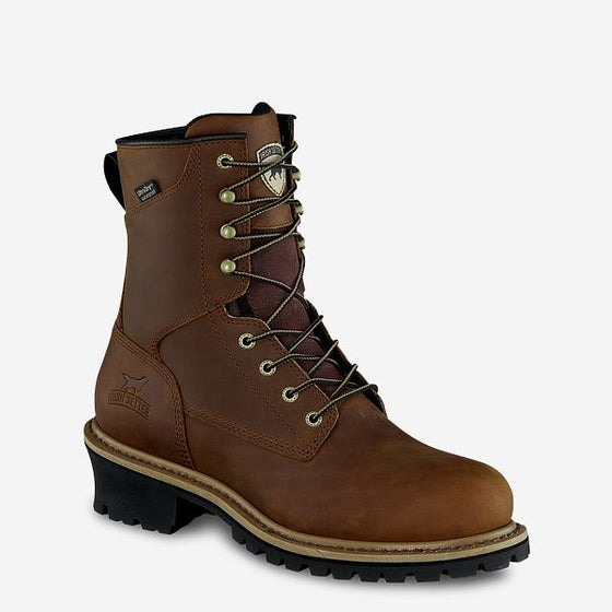 83834 MESABI MEN'S 8-INCH WATERPROOF LEATHER SAFETY TOE LOGGER BOOT
