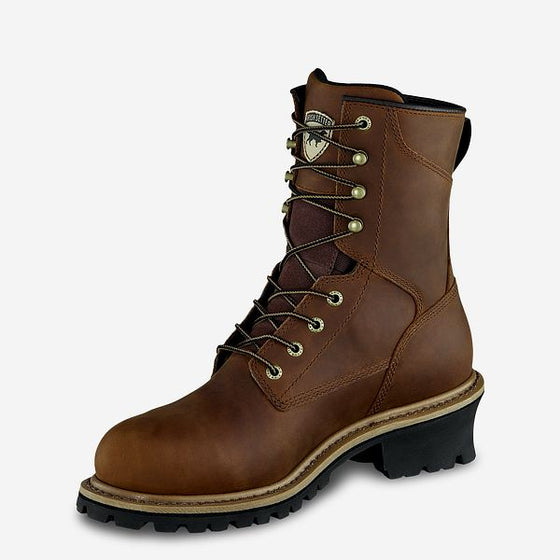 83834 MESABI MEN'S 8-INCH WATERPROOF LEATHER SAFETY TOE LOGGER BOOT