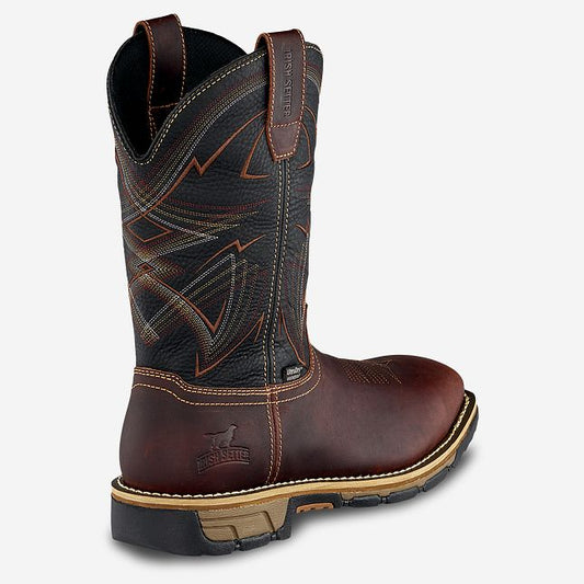 IRISH SETTER 83938 MARSHALL MEN'S 11-INCH WATERPROOF LEATHER SAFETY TOE PULL-ON BOOT