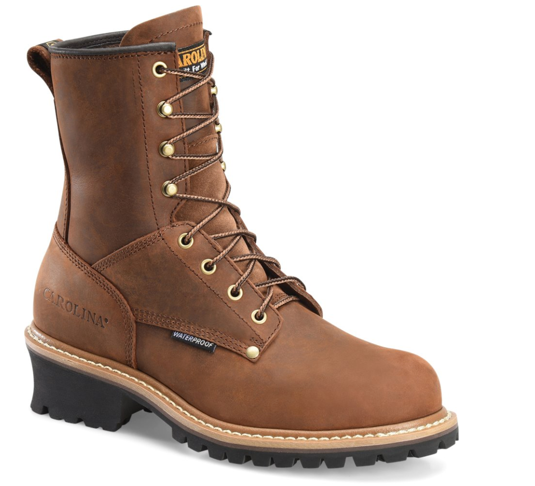 Carolina CA9821 Footwear ELM Men's 8" Steel Toe Waterproof Logger