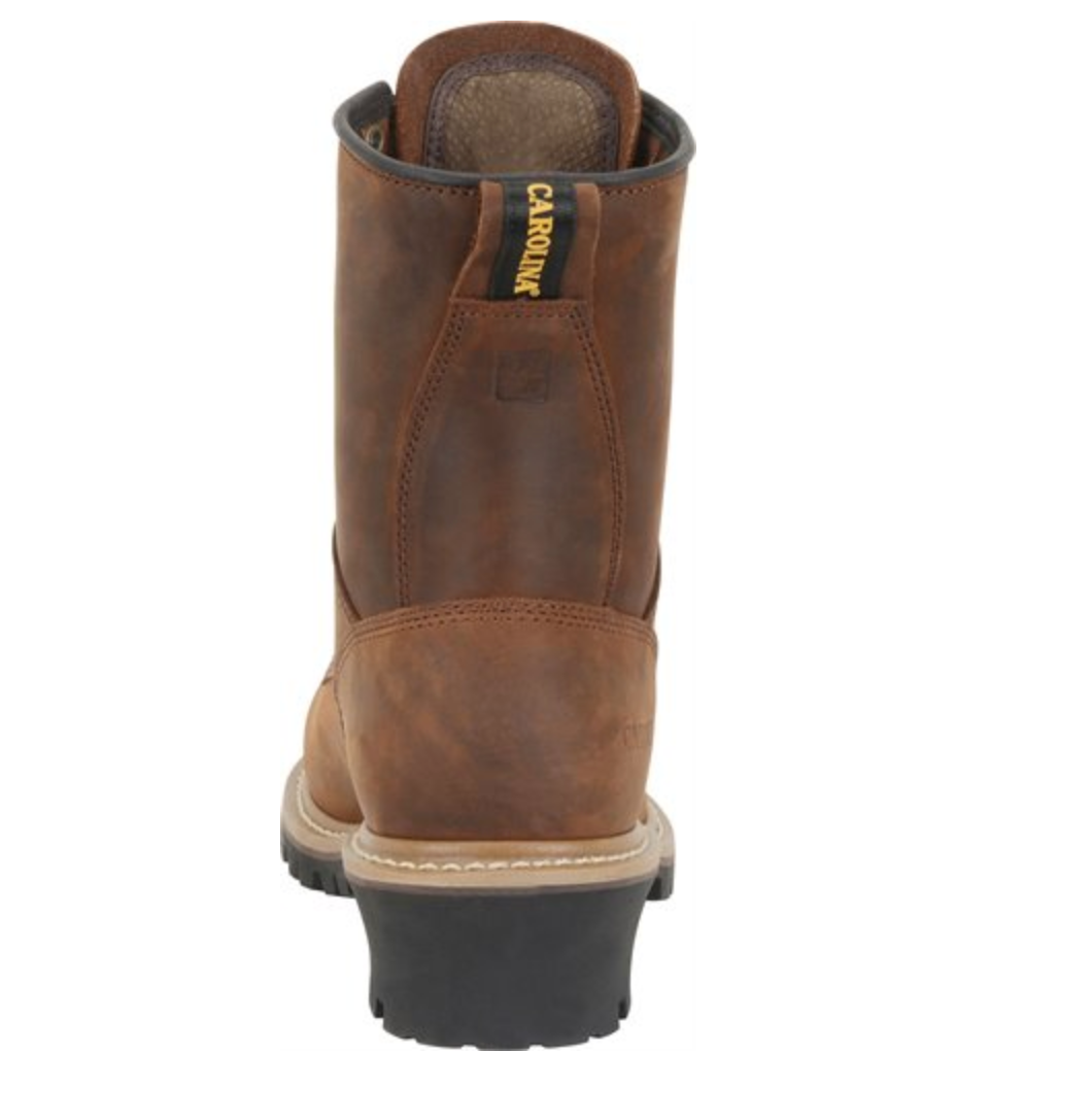 Carolina CA9821 Footwear ELM Men's 8" Steel Toe Waterproof Logger
