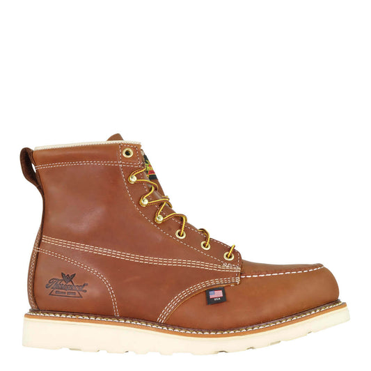 Thorogood 4200 AMERICAN HERITAGE  6″ TOBACCO SAFETY TOE MOC TOE MAXWEAR WEDGE 804-4200