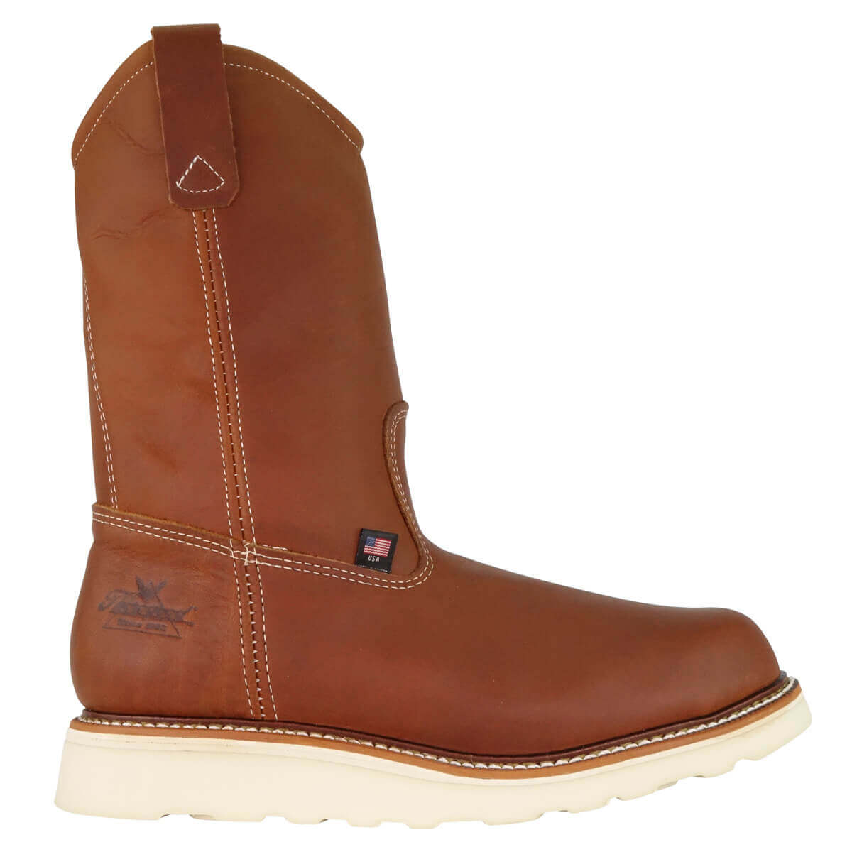 Thorogood 4205 AMERICAN HERITAGE 11″ TOBACCO SAFETY TOE PULL-ON WELLINGTON 804-4205
