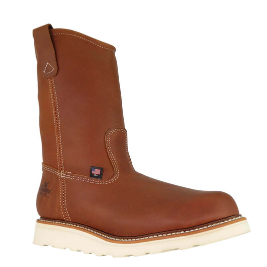 Thorogood 4205 AMERICAN HERITAGE 11″ TOBACCO SAFETY TOE PULL-ON WELLINGTON 804-4205