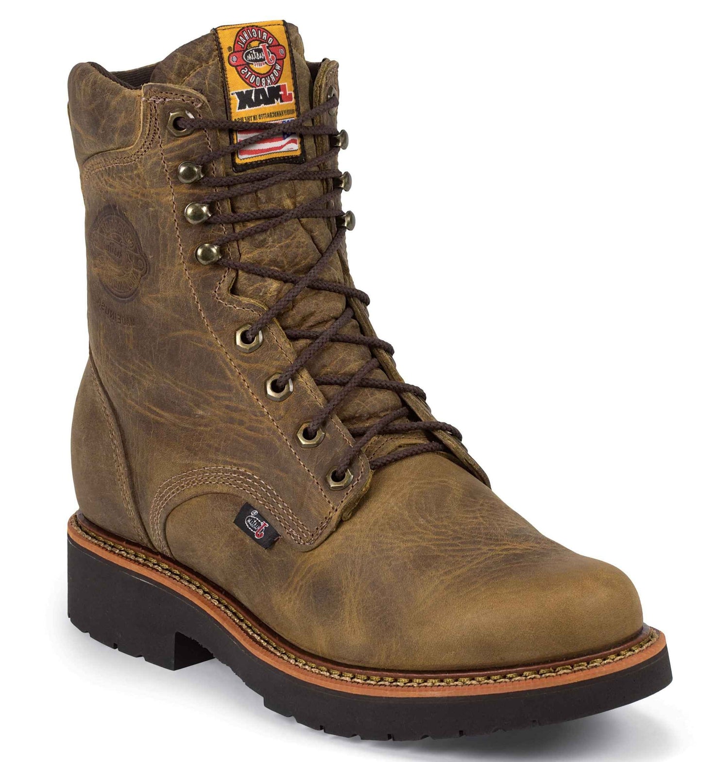 Justin 441 Men's Blueprint 8" Tan Steel Toe Gaucho